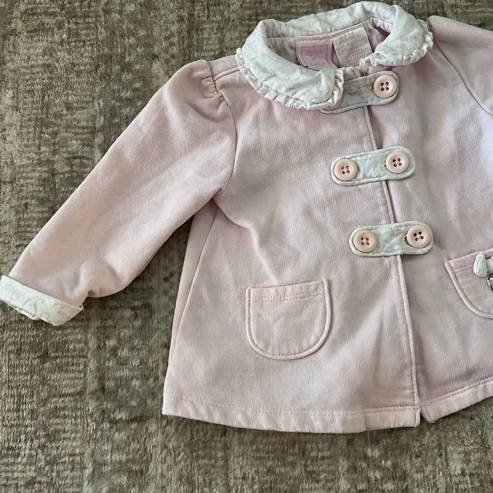 Dylan & Abby Size 6-9M light pink baby girl coat